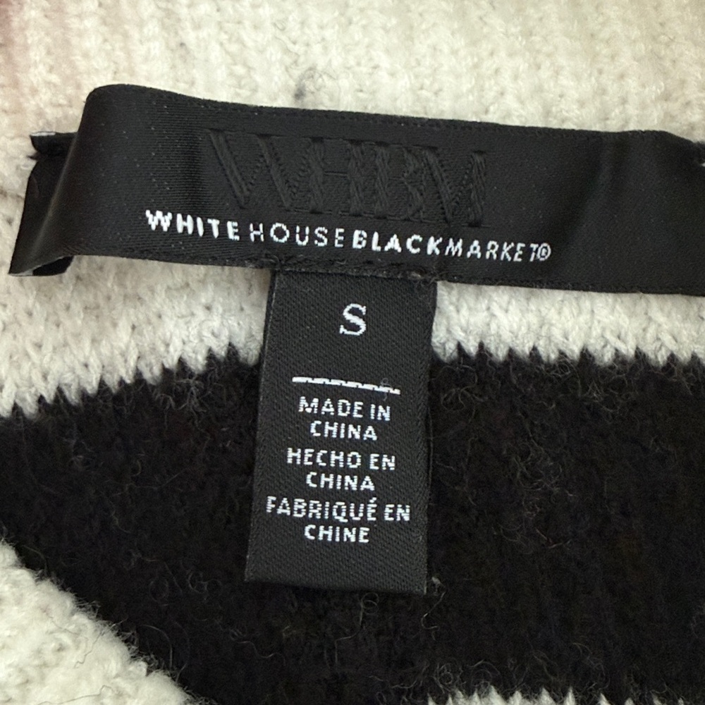 WHBM black and white striped gorgeous Small - Picture 8 of 10